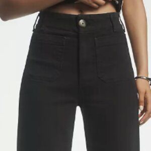 The Colette High-Rise Crop Wide-Leg Jeans by Maeve - Size 29T